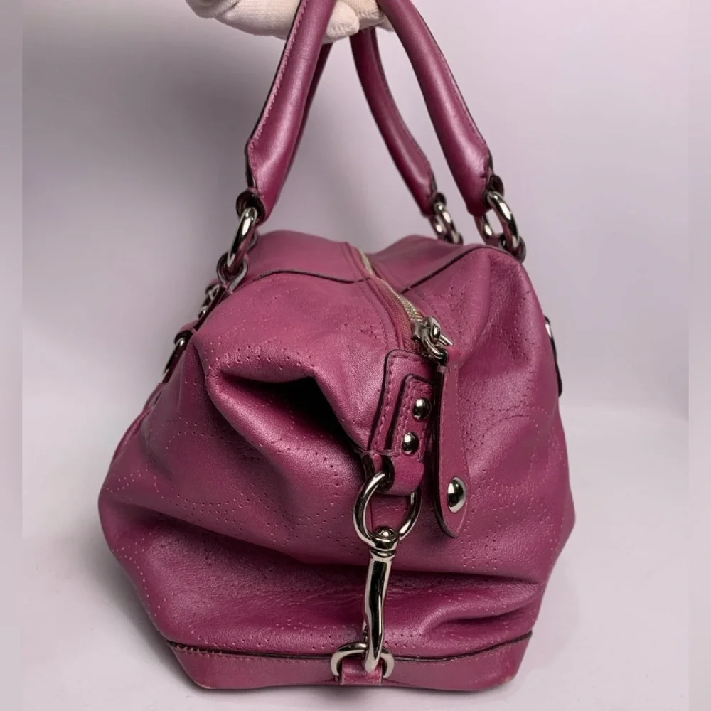 Coach Ashley Pink Leather Convertible Hobo Bag Mauve - Picture 2 of 15